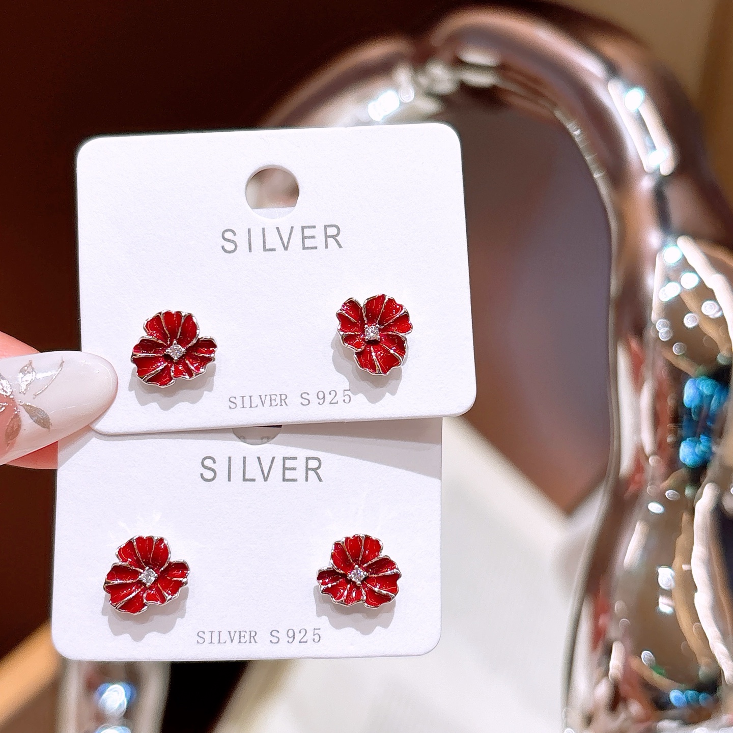 ファッションファインシルバーイヤリングゴールド 年次パーティー