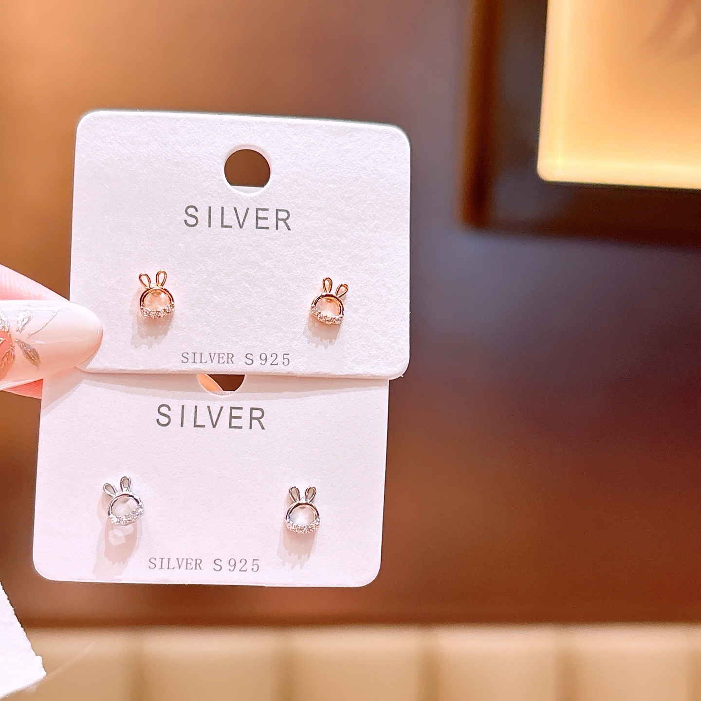 遊び心アレルギー対応シルバーイヤリングゴールド 卒業