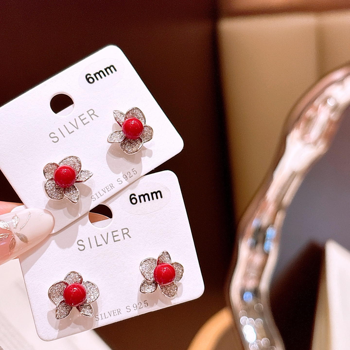 ガーリーアレルギー対応シルバーイヤリングシルバー 通勤