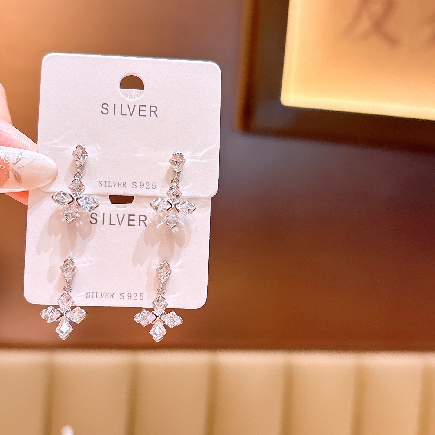 森ガールファインシルバーイヤリングシルバー 通勤