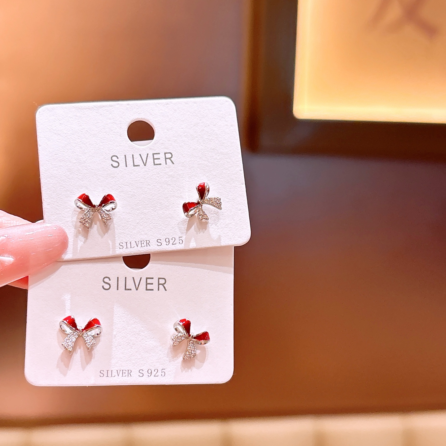 Solid Silver Earrings Soft Housewarming Gold