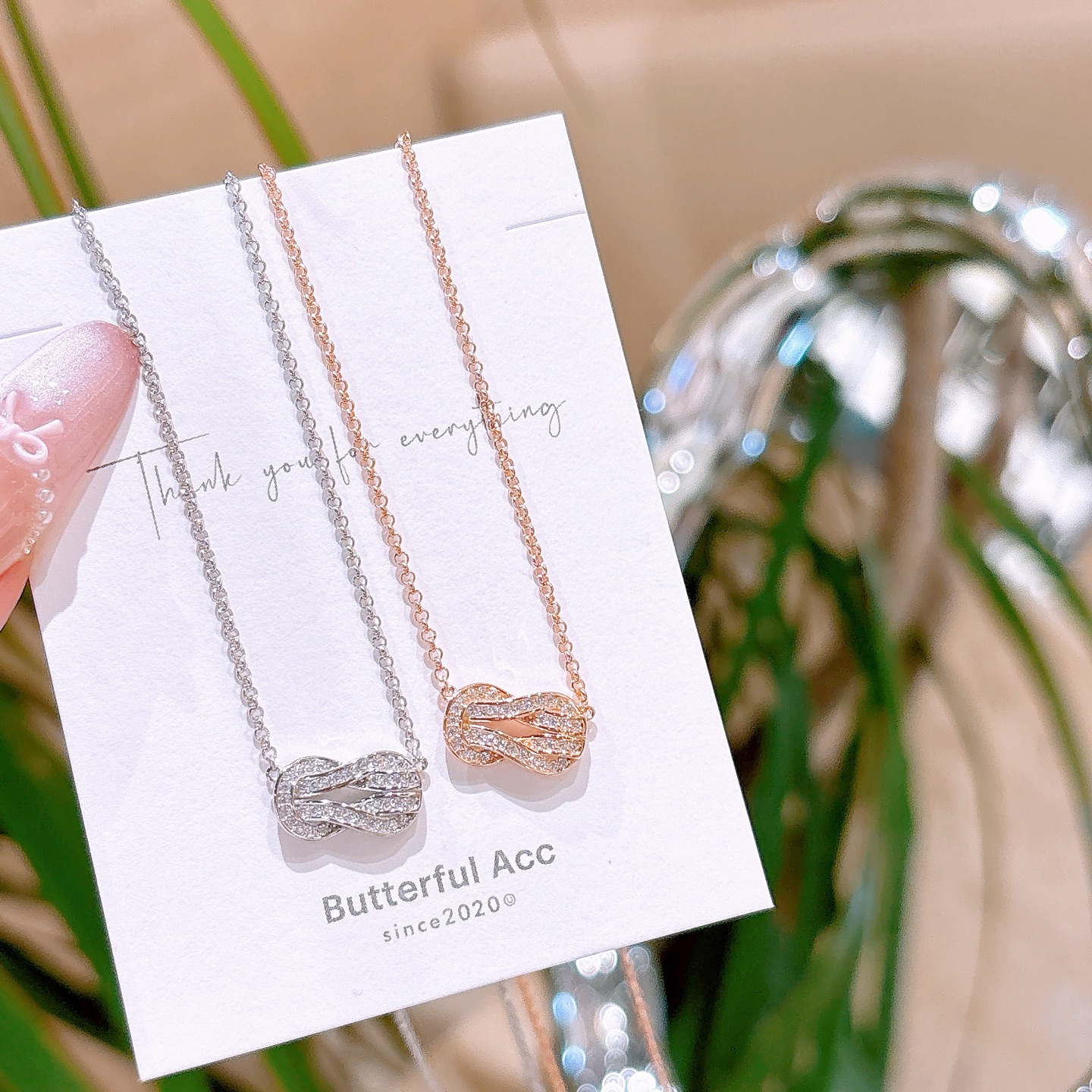 Low Allergy Silver Necklace Delicate Wedding Favor Gold