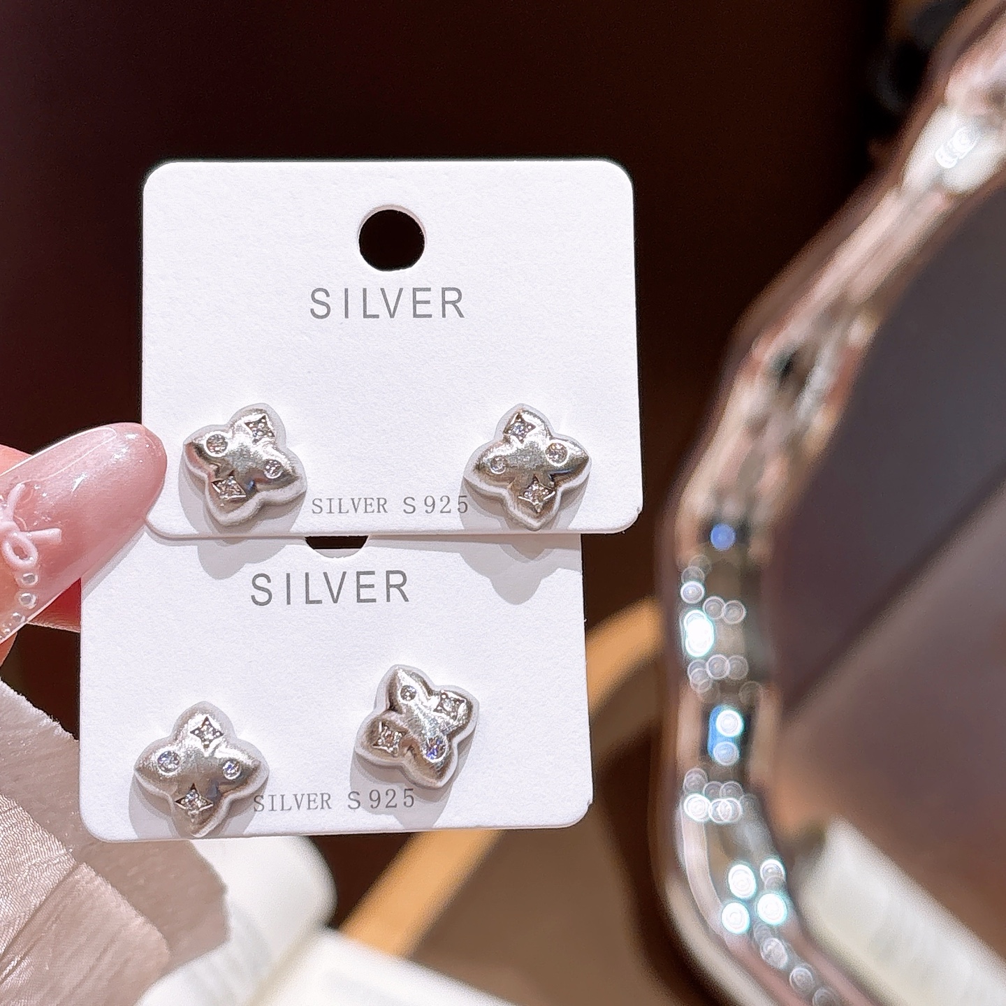 Solid Silver Earrings Precision Anniversary Silver