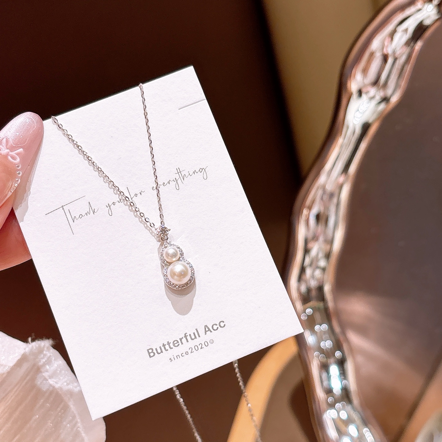 Fine Silver Moissanite Necklace Delicate Engagement Gold