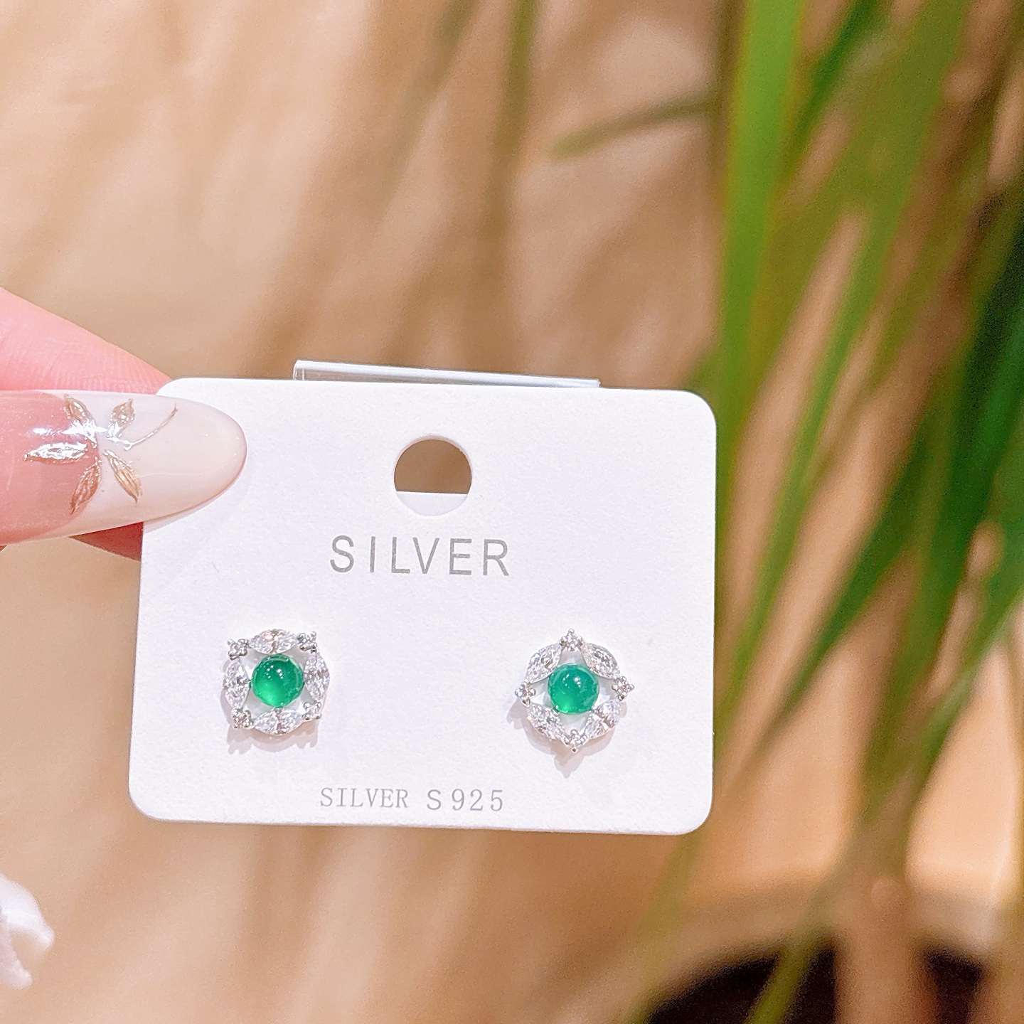 Hypoallergenic Silver Earrings Sweet Christmas Gold