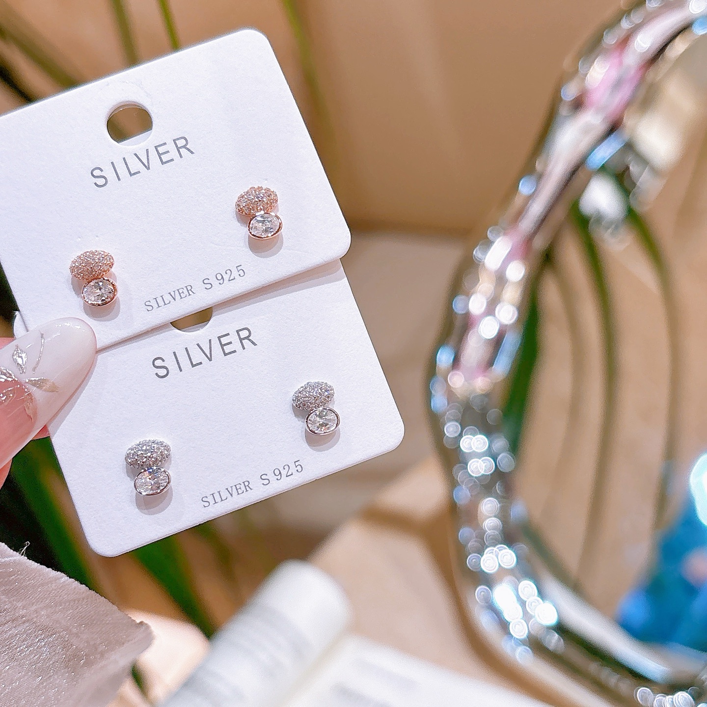 Low Allergy Silver Earrings Unique Banquet Silver