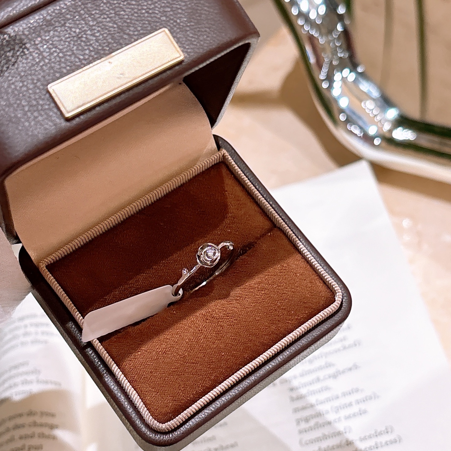 Low Allergy Silver Ring Precision Proposal Gold