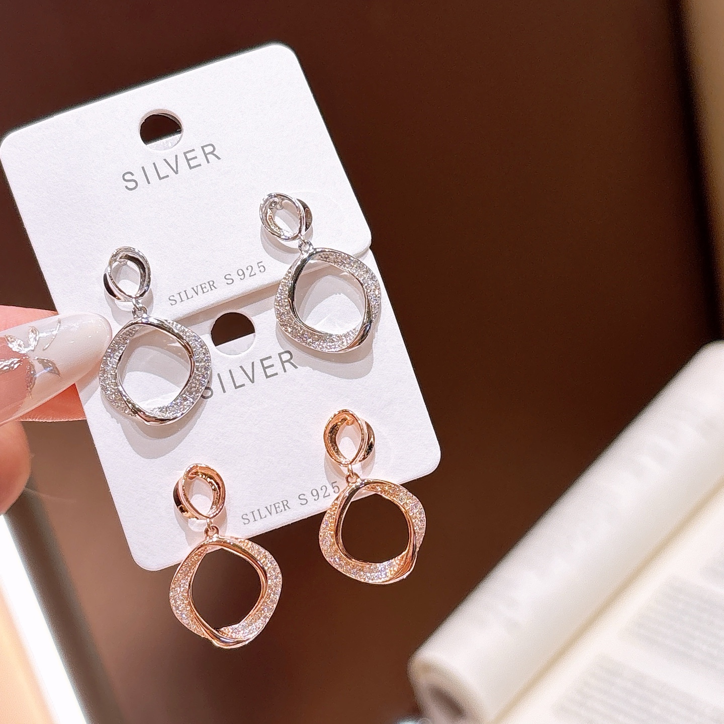 Solid Silver Earrings Gentle Engagement Silver