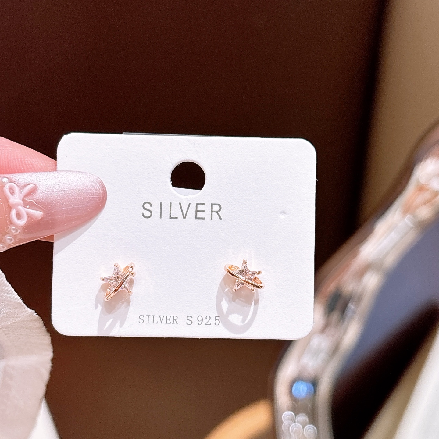 精巧ニッケル無添加銀イヤリングシルバー 職場