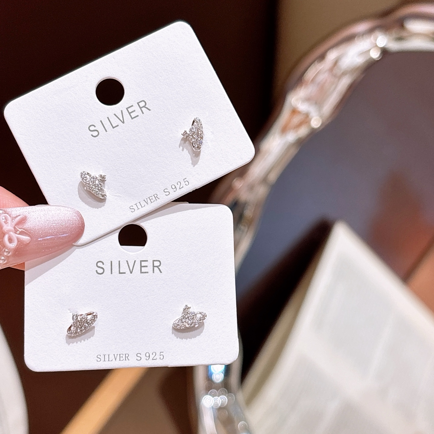 ラグジュアリーニッケル無添加銀イヤリングシルバー 自分へのご褒美