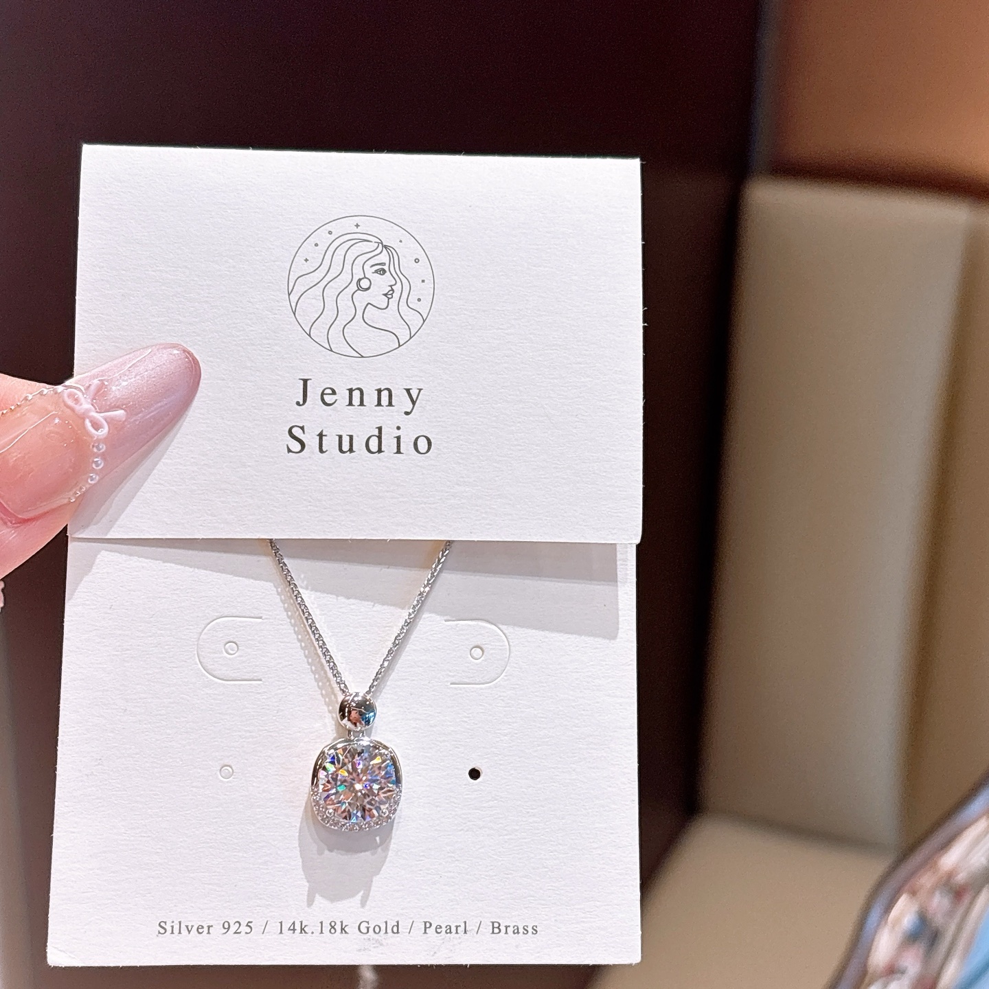 清純925シルバーモアッサナイトネックレスシルバー パーティー