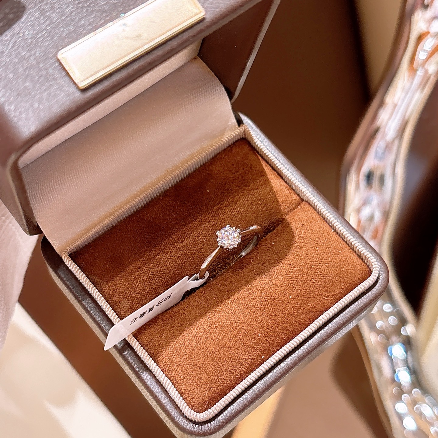 Hypoallergenic Silver Moissanite Ring Forest Workplace Gold