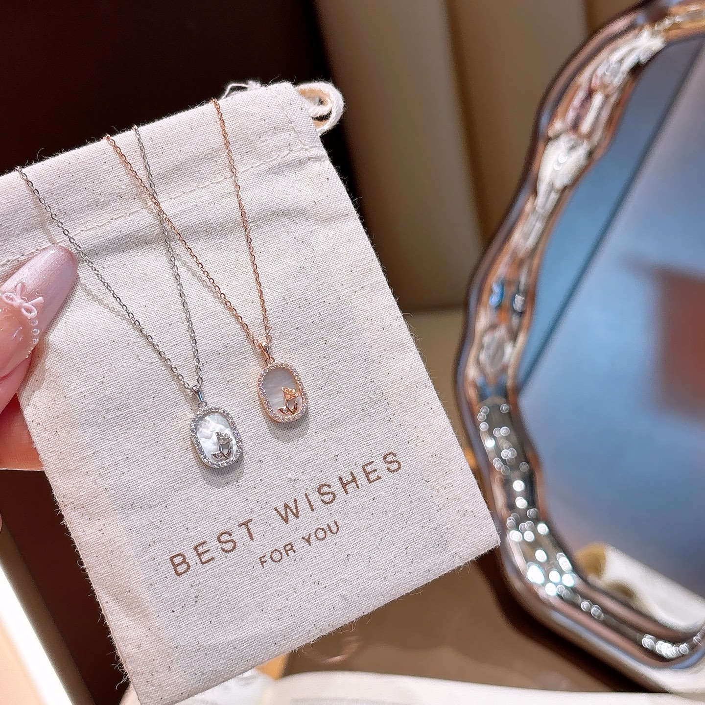 ミニマルS925スターリングシルバーネックレスゴールド 婚約