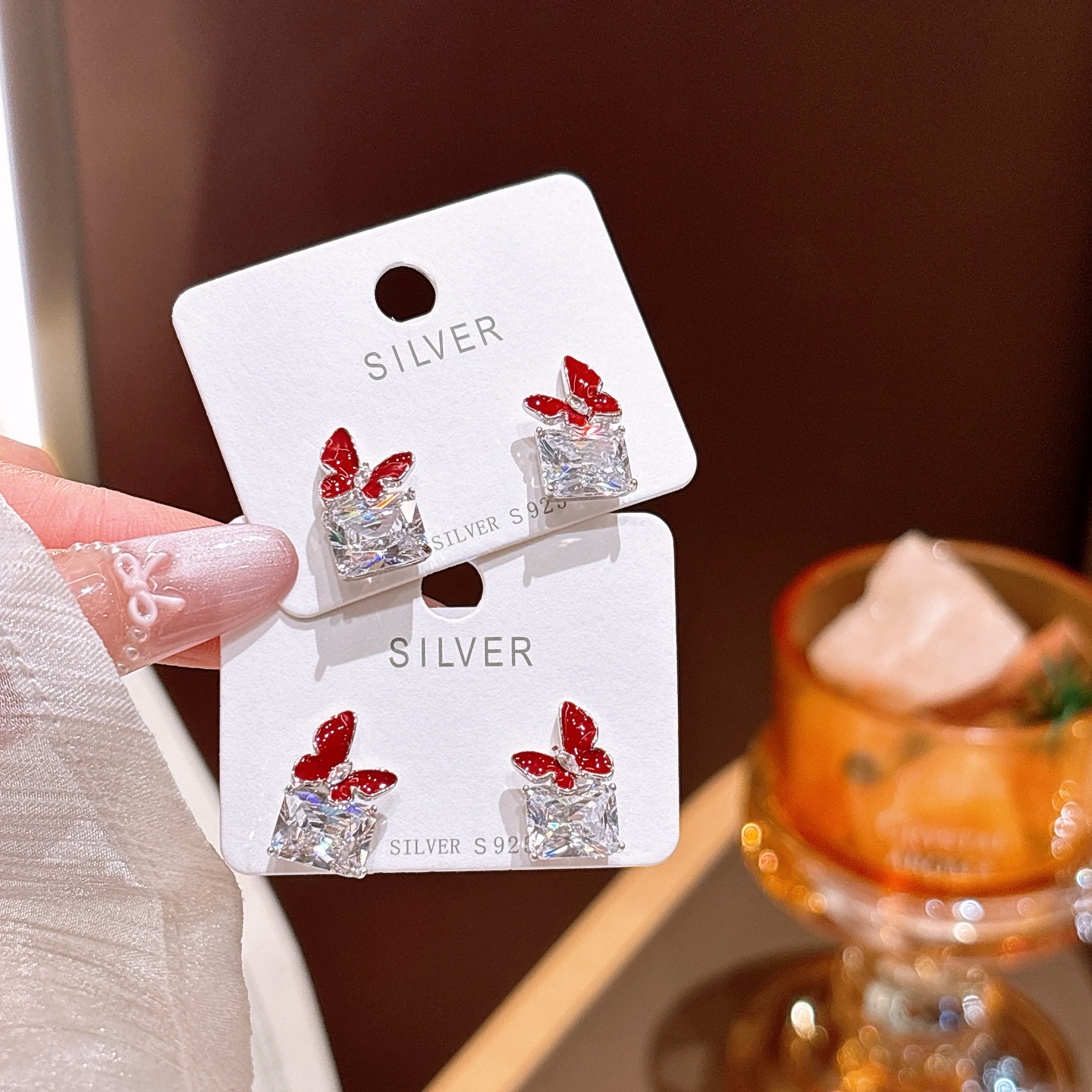 柔らかファインシルバーイヤリングゴールド 新年