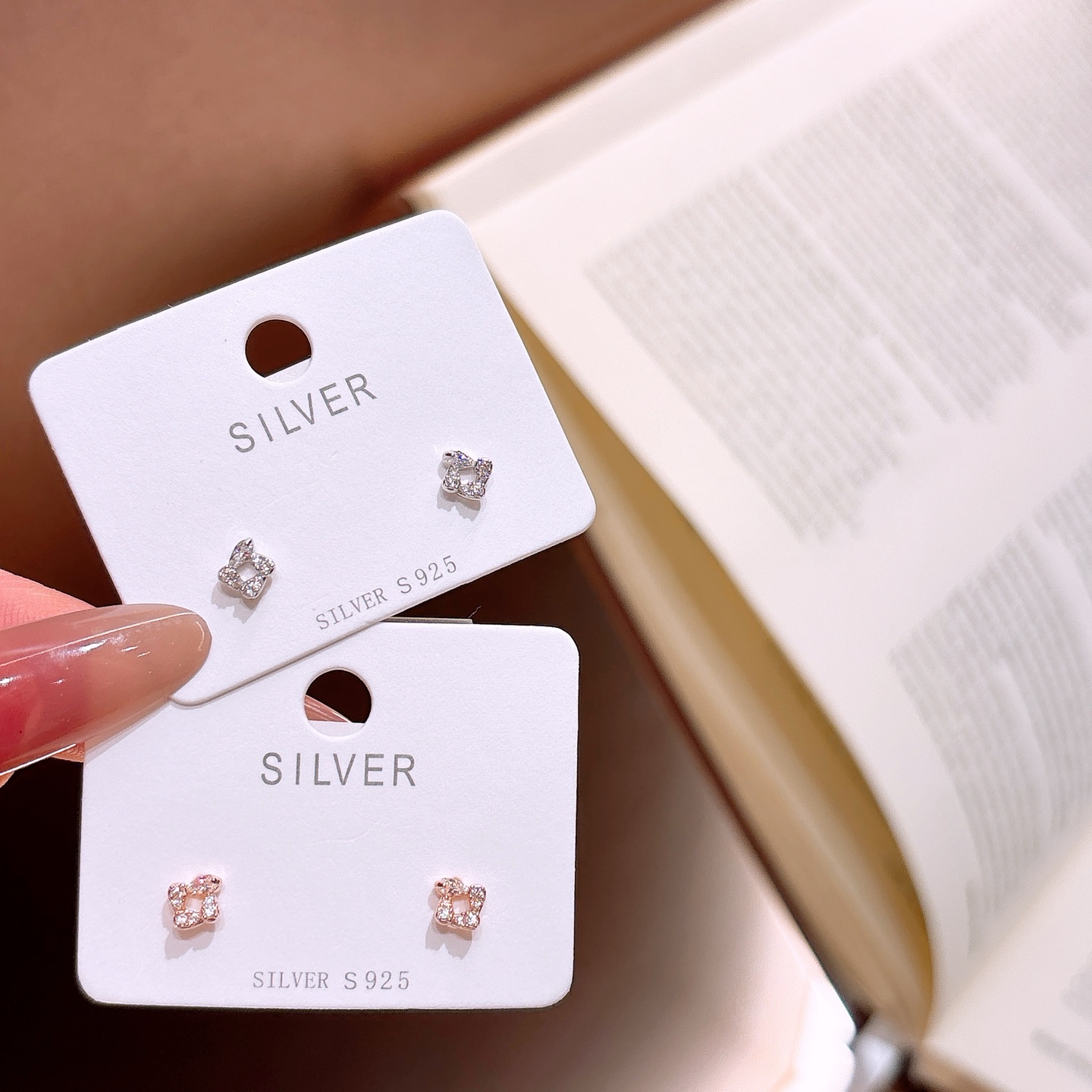 軽やか925シルバーイヤリングゴールド ウェディング