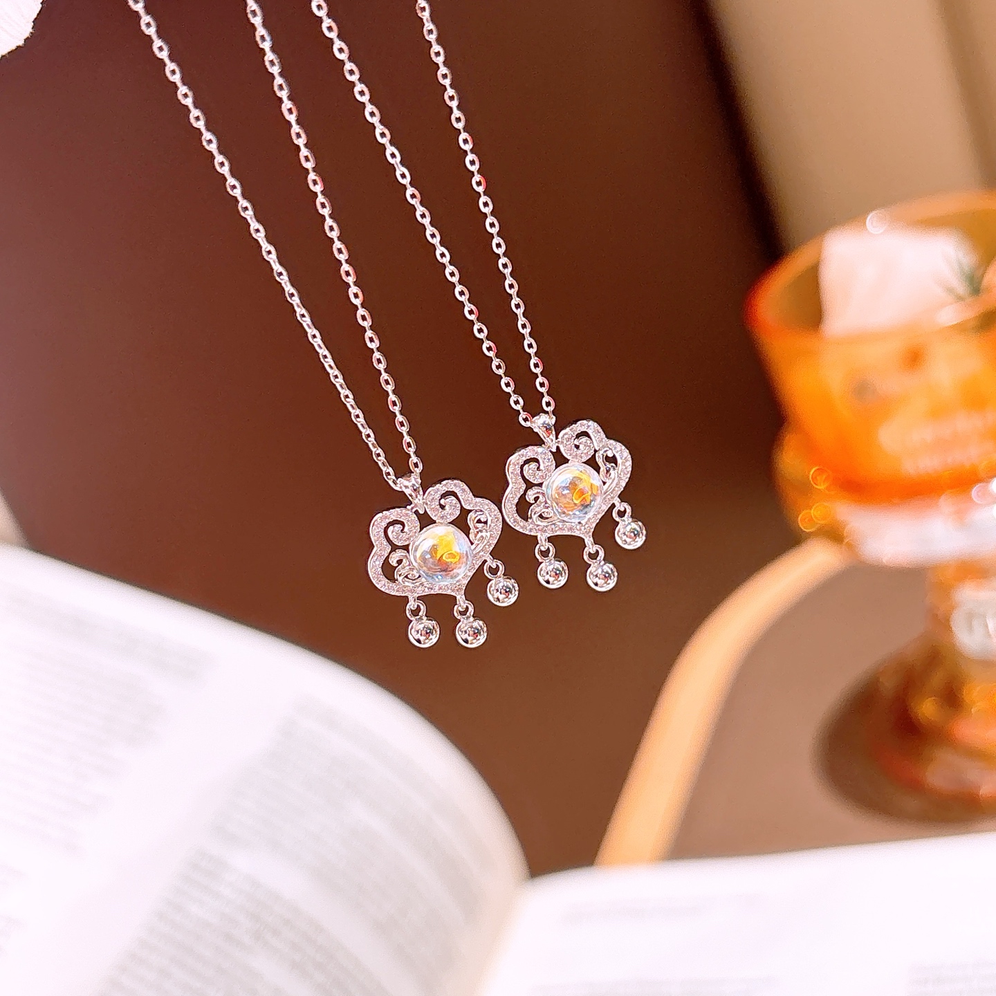 韓国風アレルギー対応シルバーネックレスゴールド 通勤