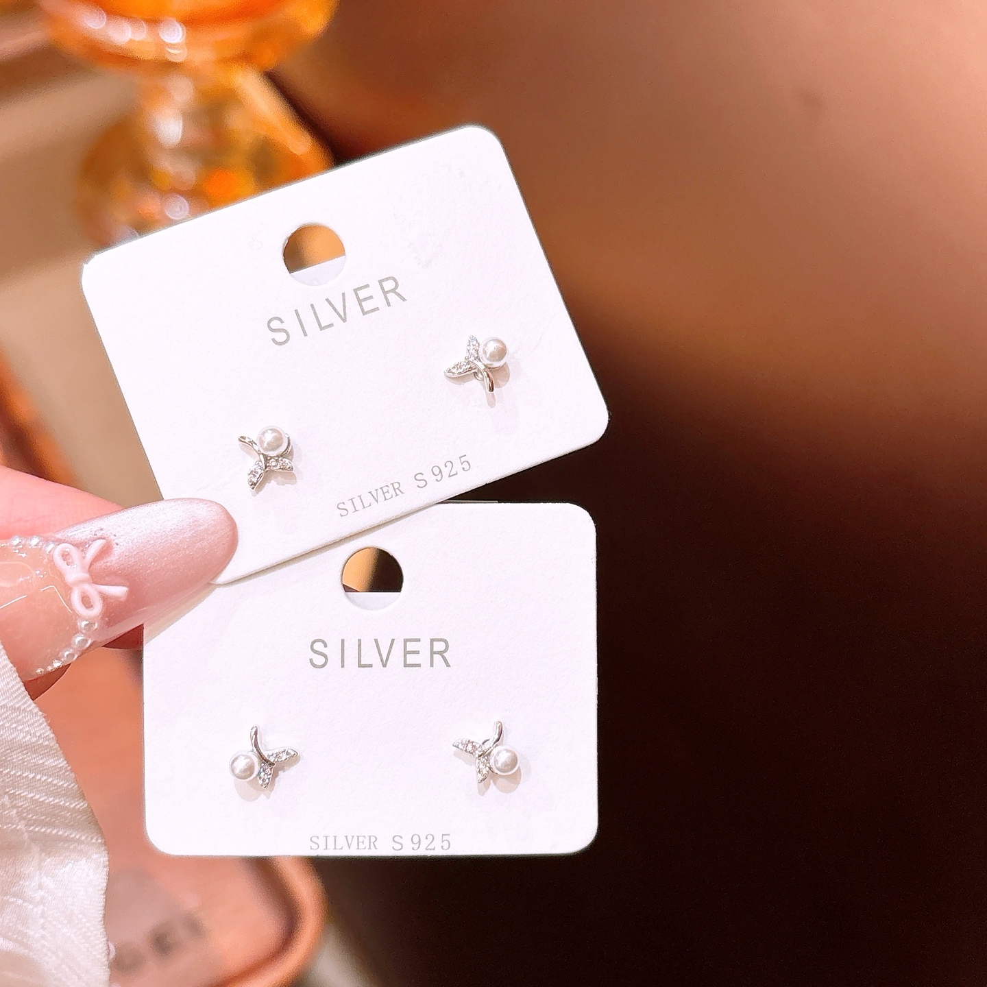 ミニマル高品質シルバーイヤリングシルバー 母の誕生日