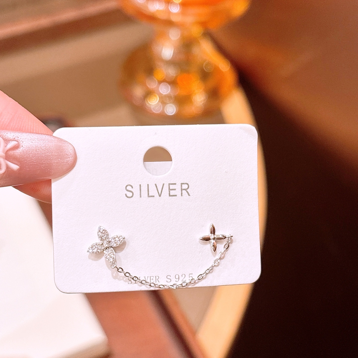 ファッションファインシルバーイヤリングシルバー パーティー