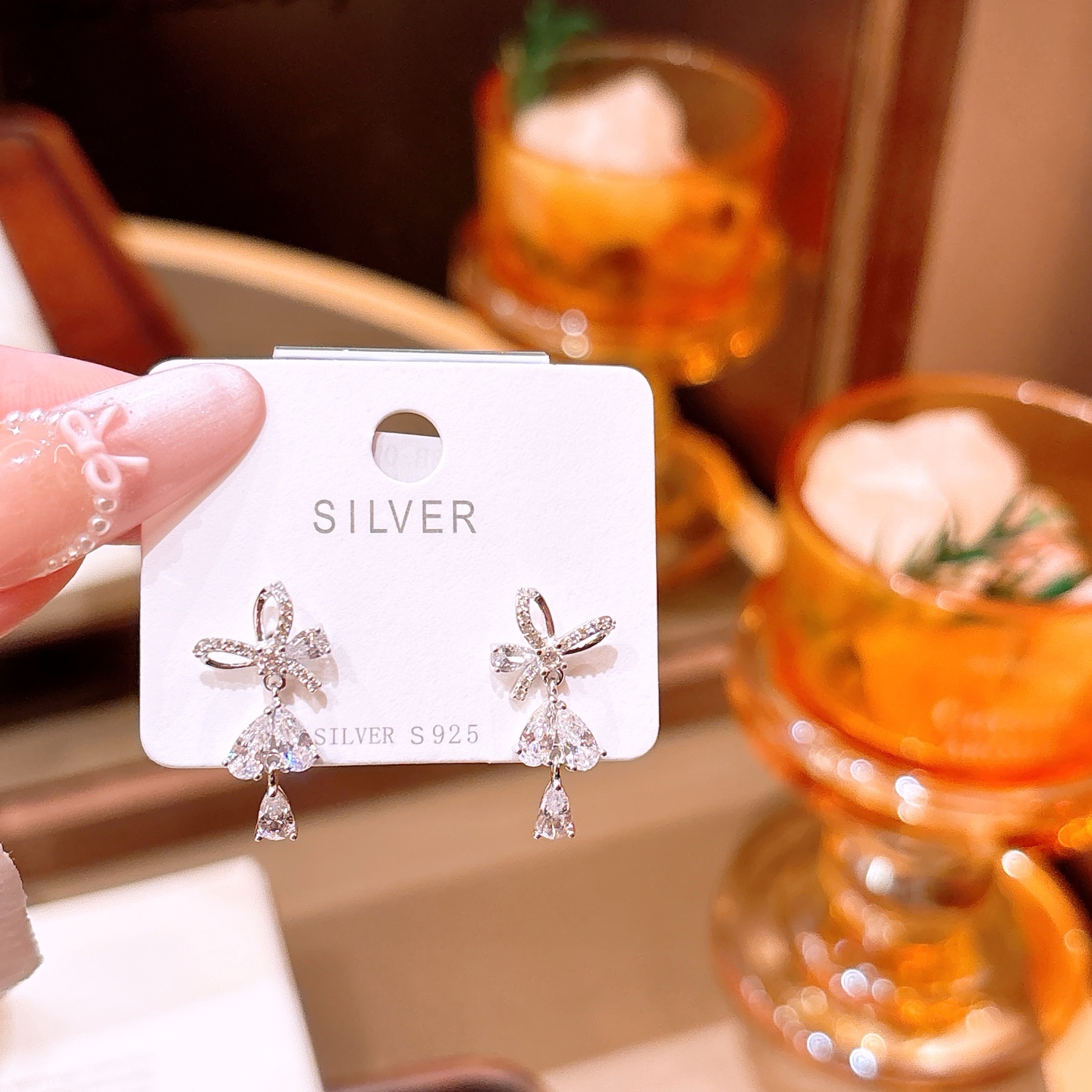 知性的925シルバーイヤリングシルバー 告白