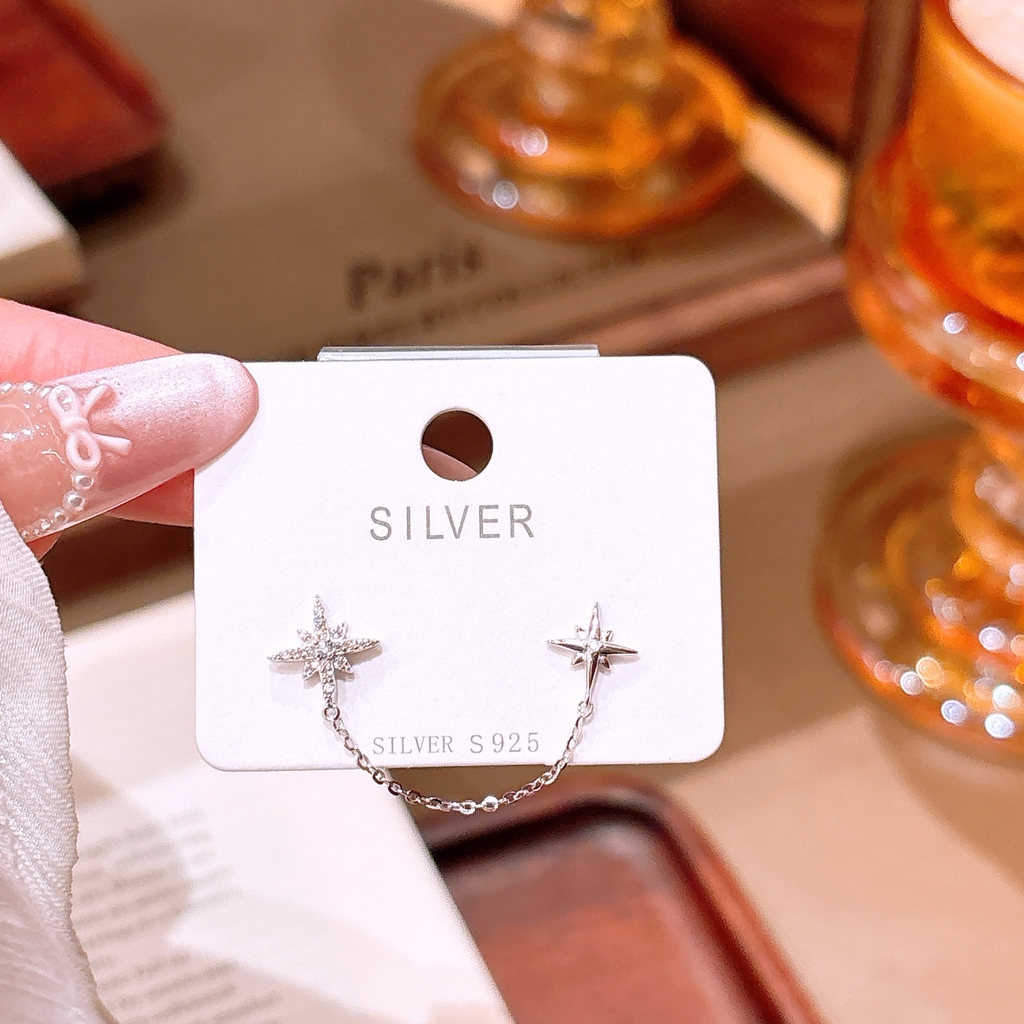 Low Allergy Silver Earrings Ultra Minimal Christmas Gold