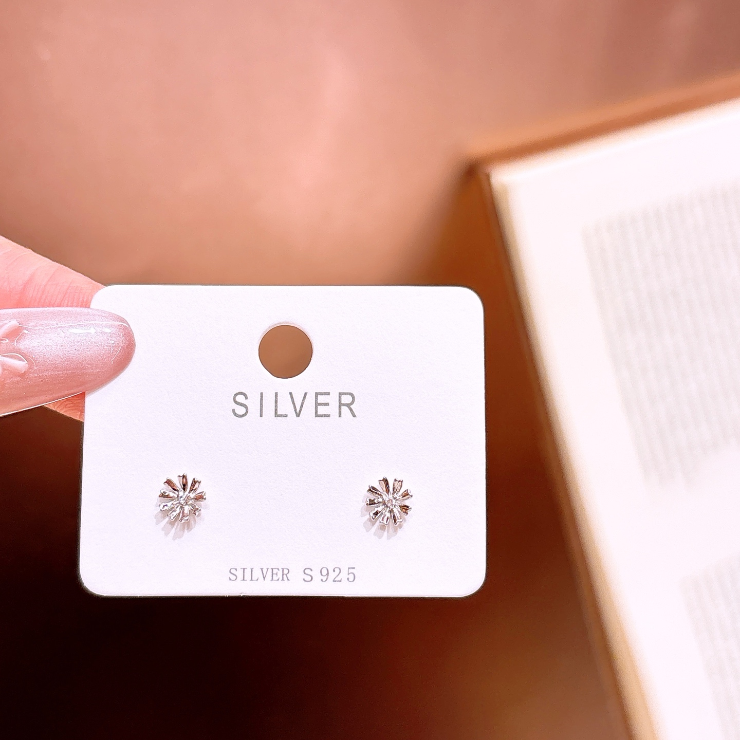 Low Allergy Silver Earrings Romantic Office Silver