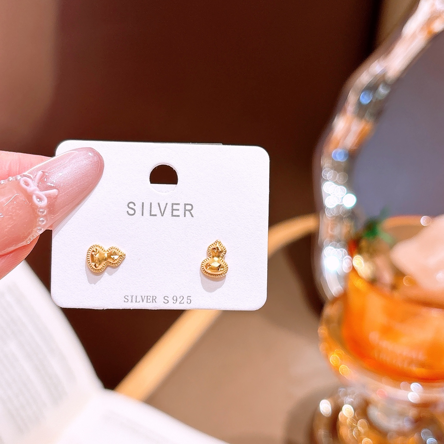 Low Allergy Silver Earrings French Travel Gold