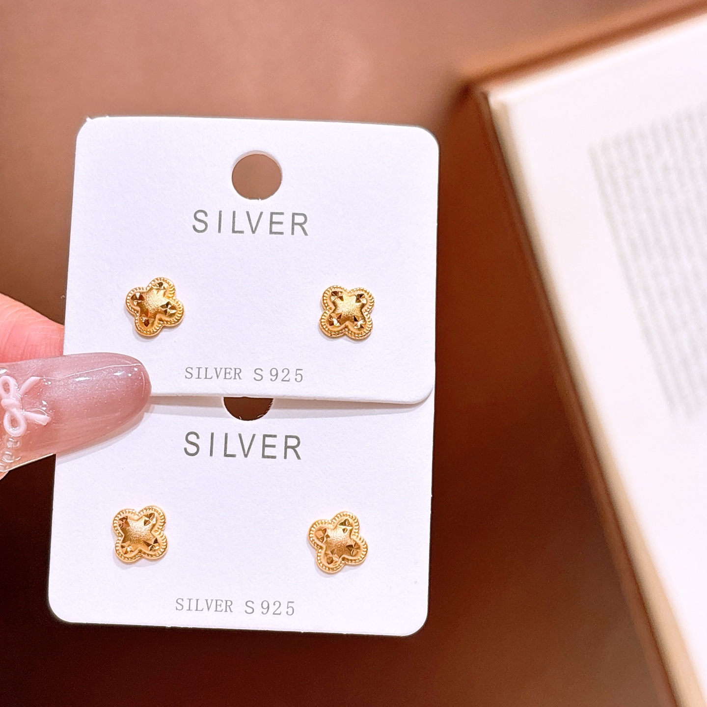 High Polish Silver Earrings Delicate Party Silver