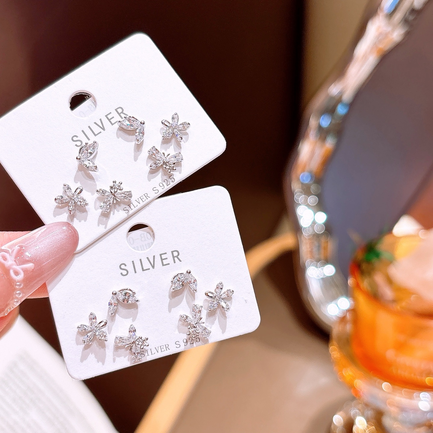 S925 Sterling Silver Earrings Artistic Spring Festival Silver