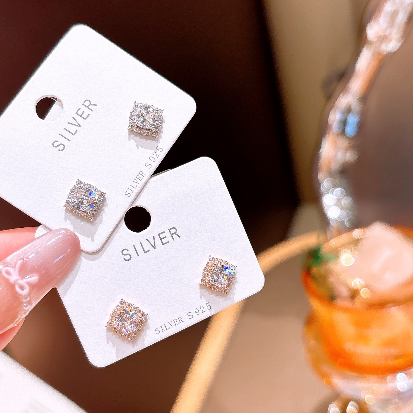 High Polish Silver Earrings Ultra Minimal Engagement Silver