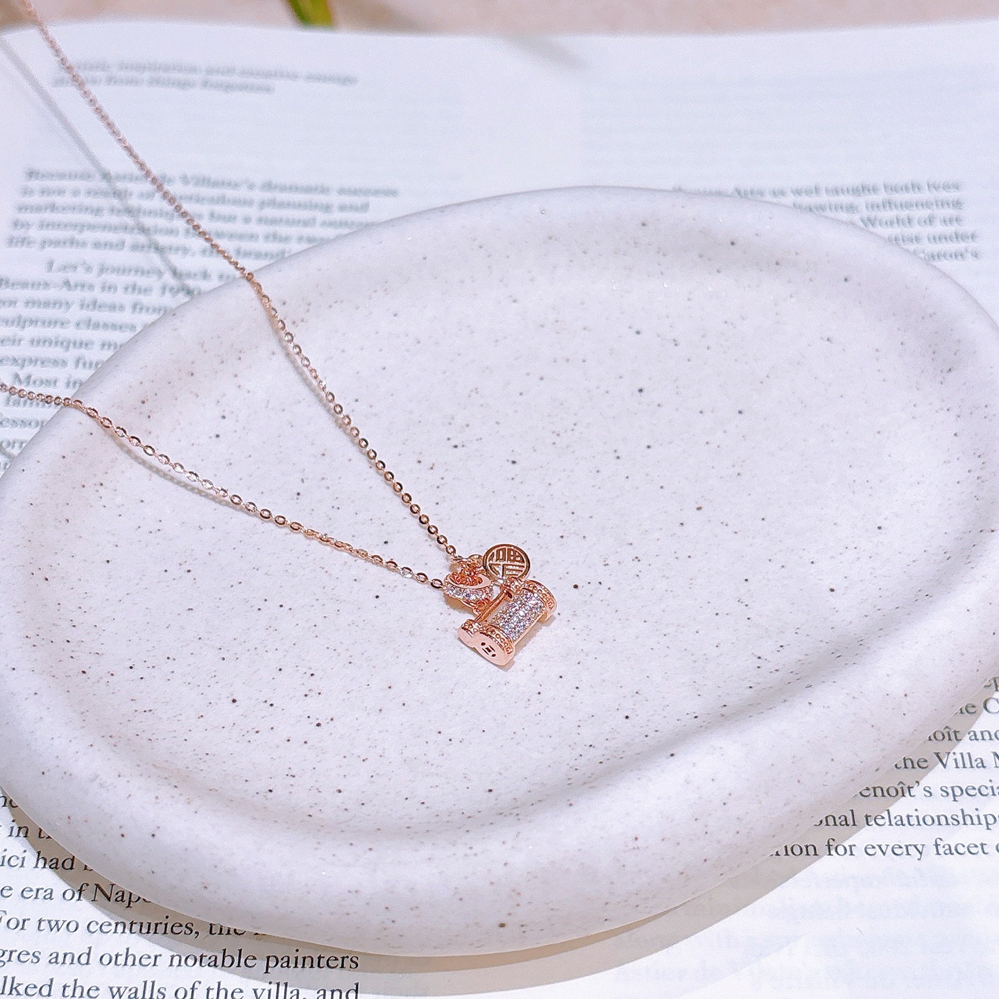 High Polish Silver Necklace Artistic Workplace Gold