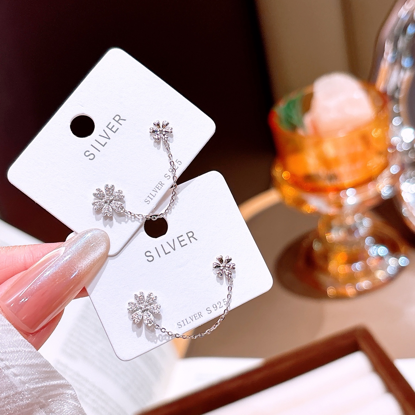 Nickel Free Silver Earrings Sweet & Cool Confession Silver