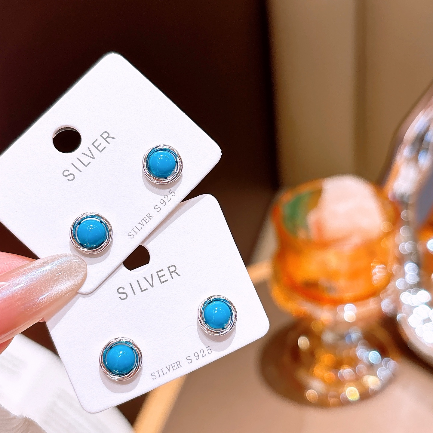 Low Allergy Silver Earrings Sweet Self-love Gold