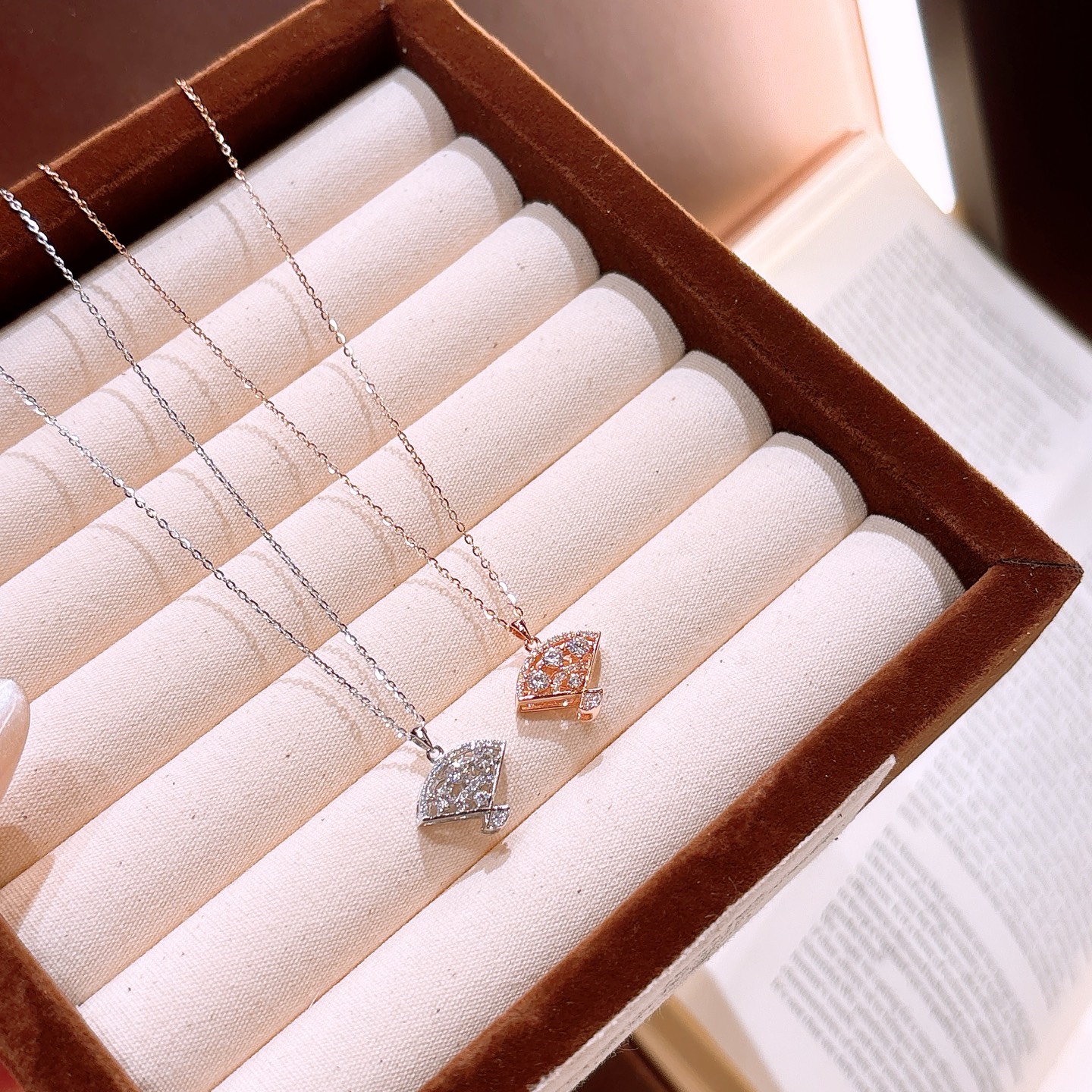 High Polish Silver Necklace Sweet & Cool Teacher's Day Silver