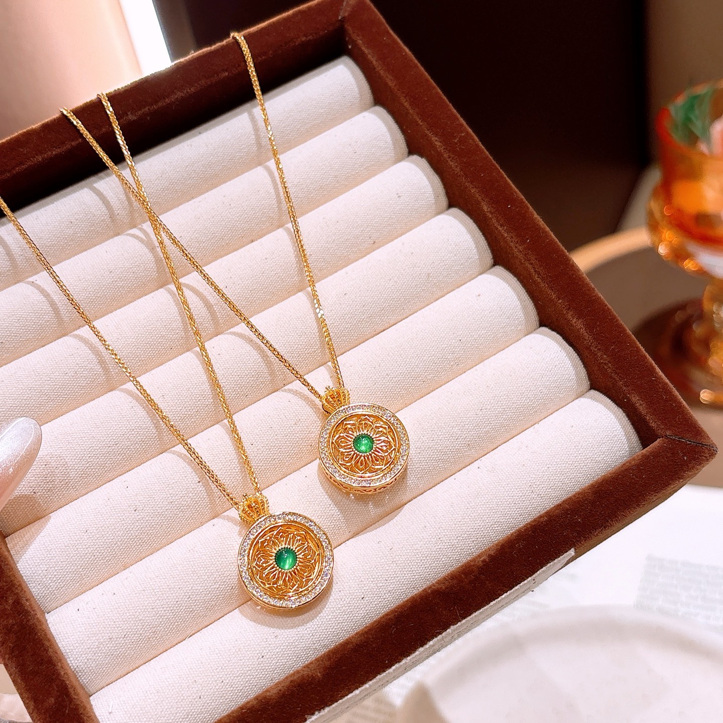 925 Silver Necklace Unique Birthday Gold