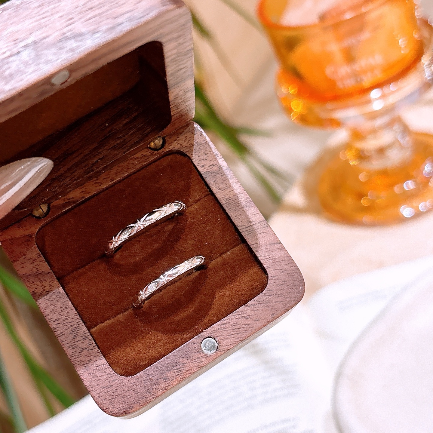 Nickel Free Silver Couple Rings Sweet Gift for Her Silver