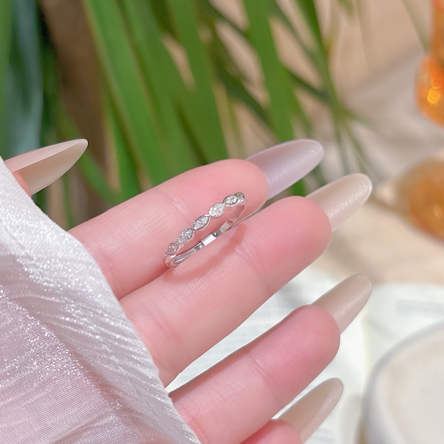 High Polish Silver Ring Minimalist Spring Festival Silver