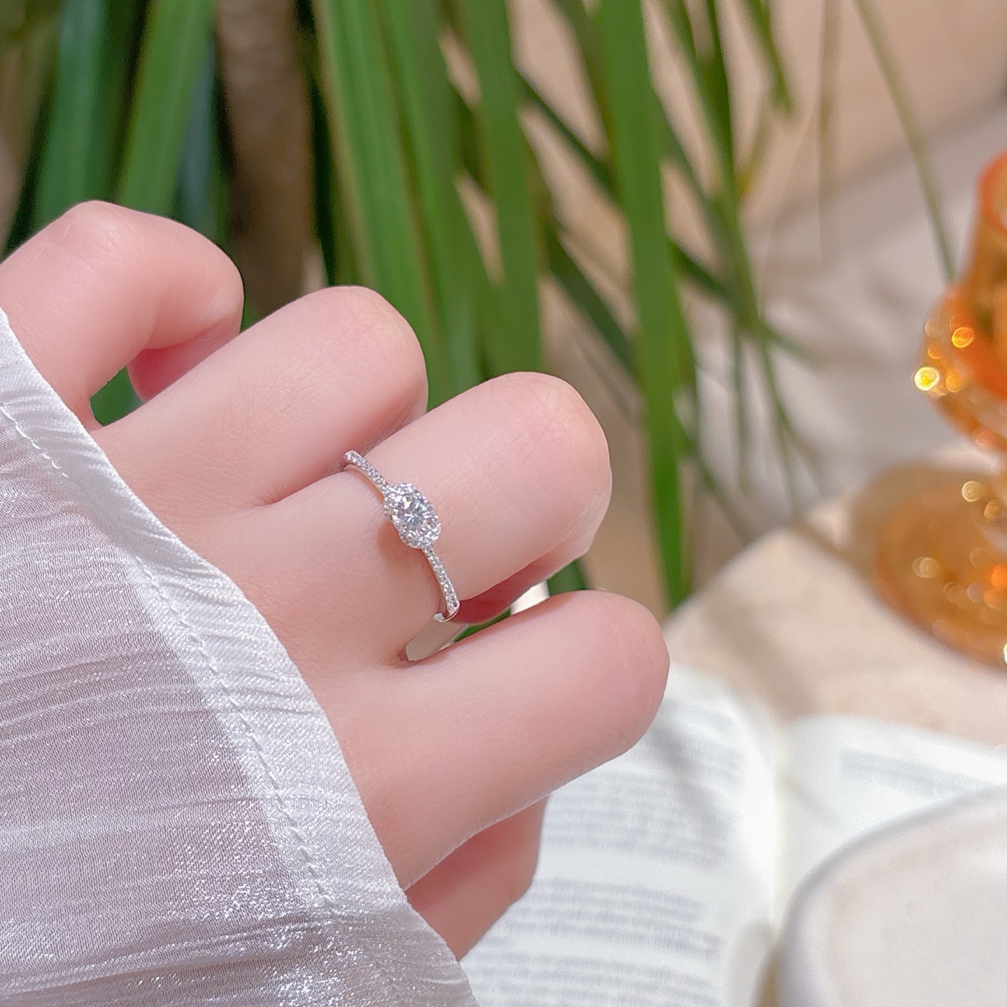 Nickel Free Silver Ring Artistic Mother's Day Gold