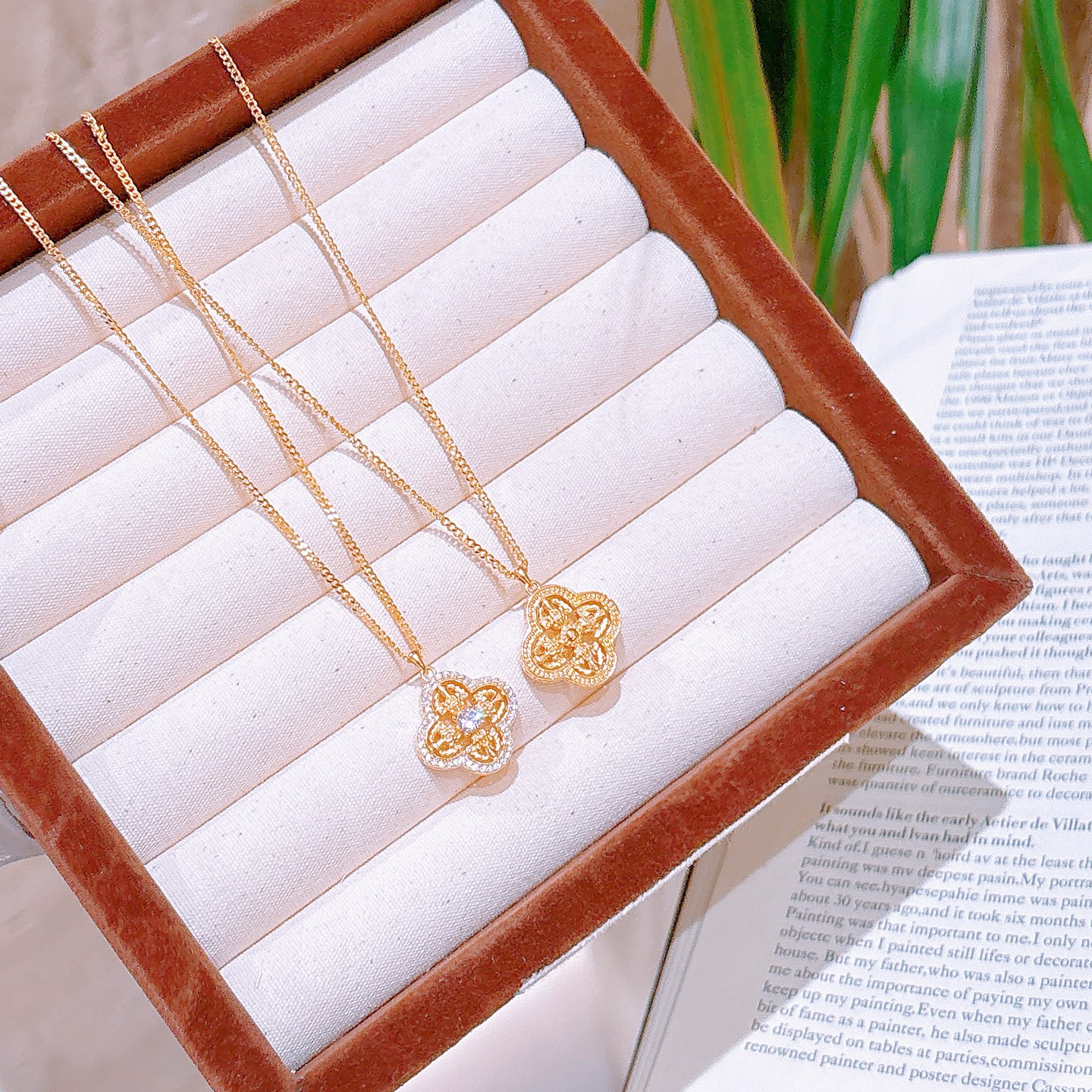 925 Silver Necklace Elegant Christmas Gold