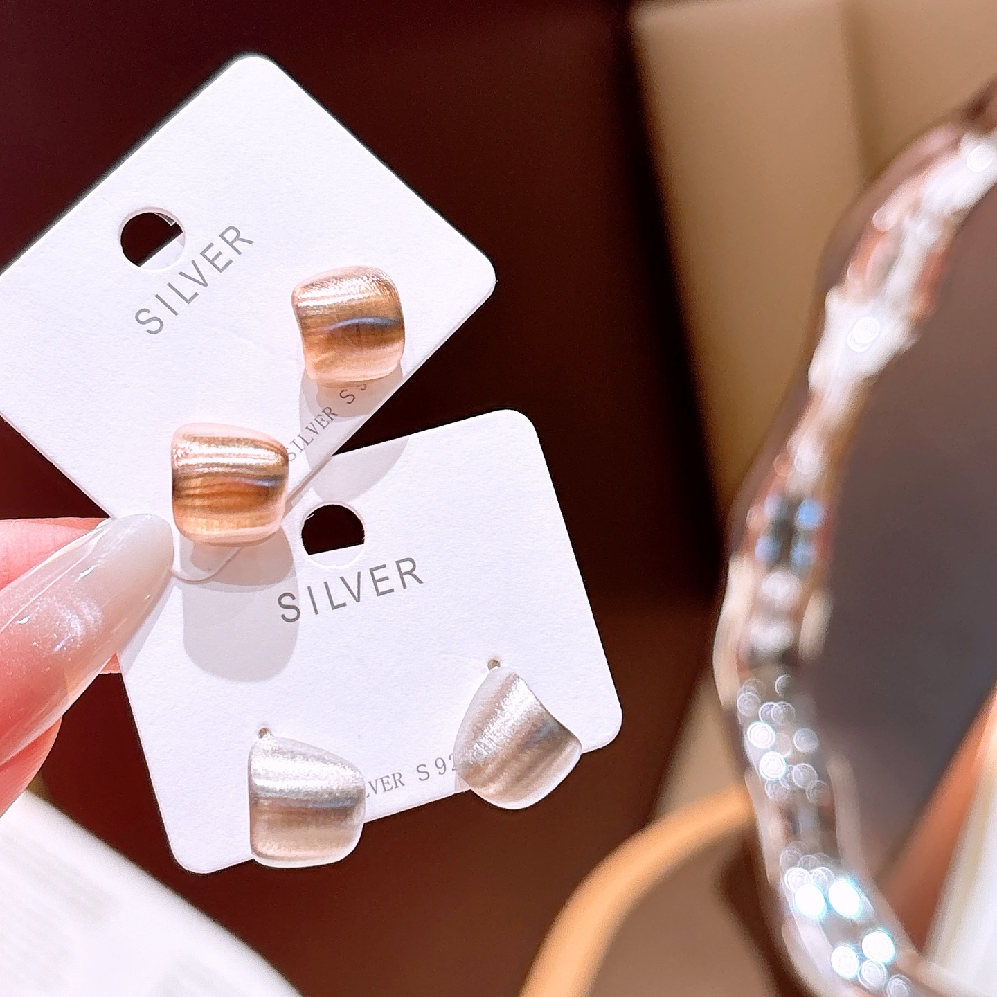 高級感S925スターリングシルバーイヤリングシルバー ウェディングギフト