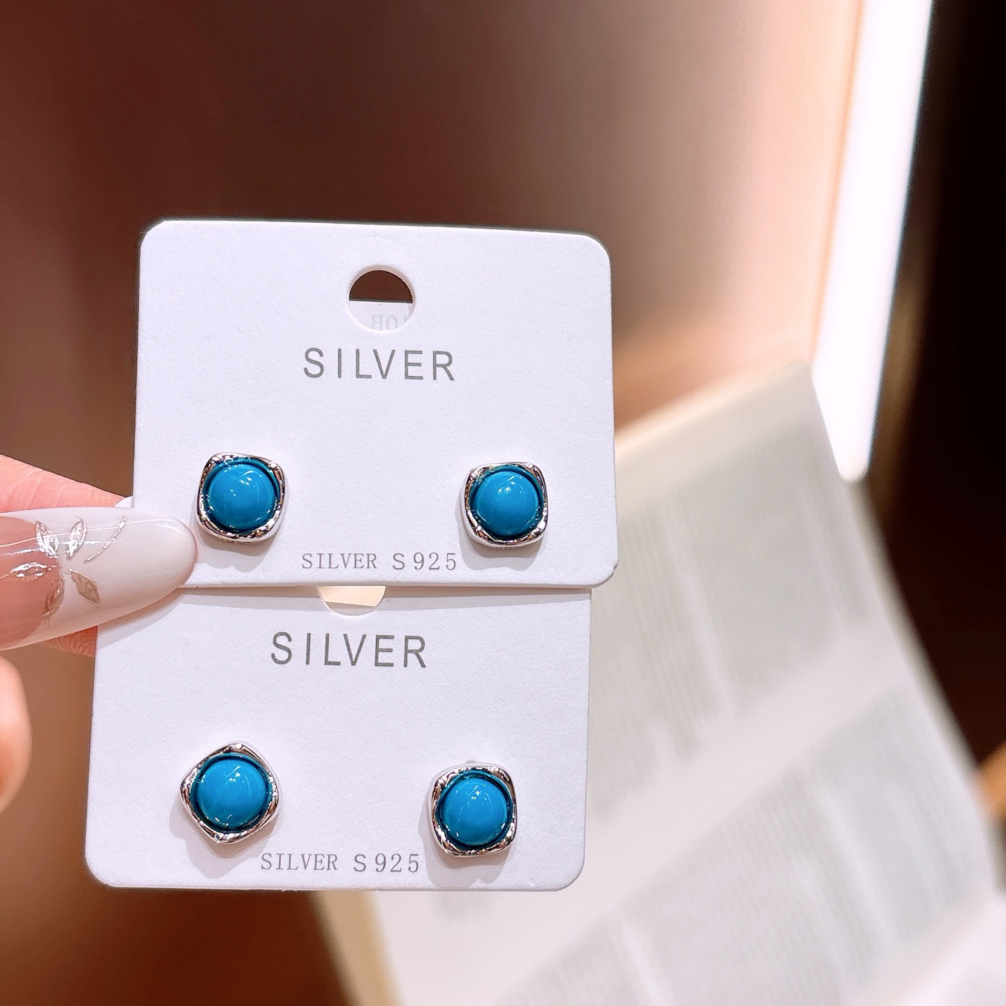 925 Silver Earrings Girly Workplace Silver