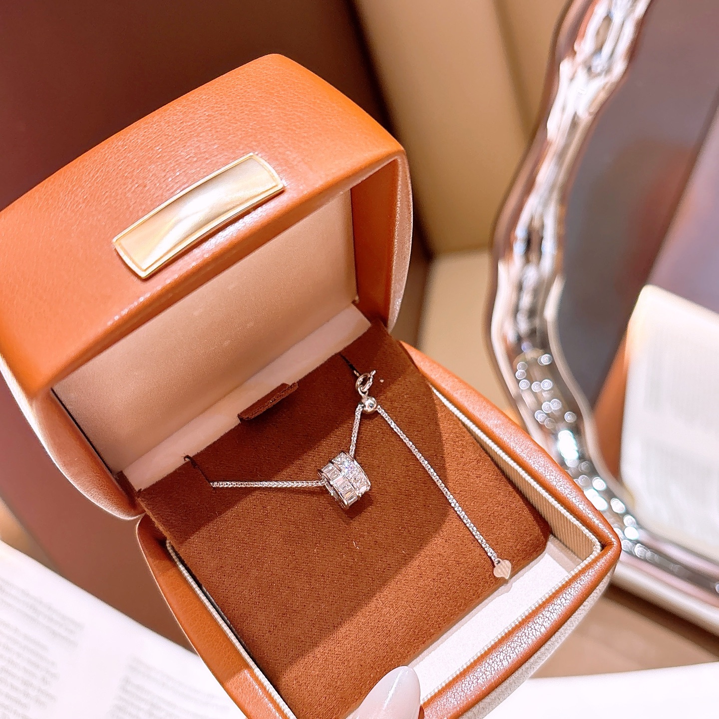 Allergiearmes Silber Moissanit Kette Präzision Für mich selbst Gold