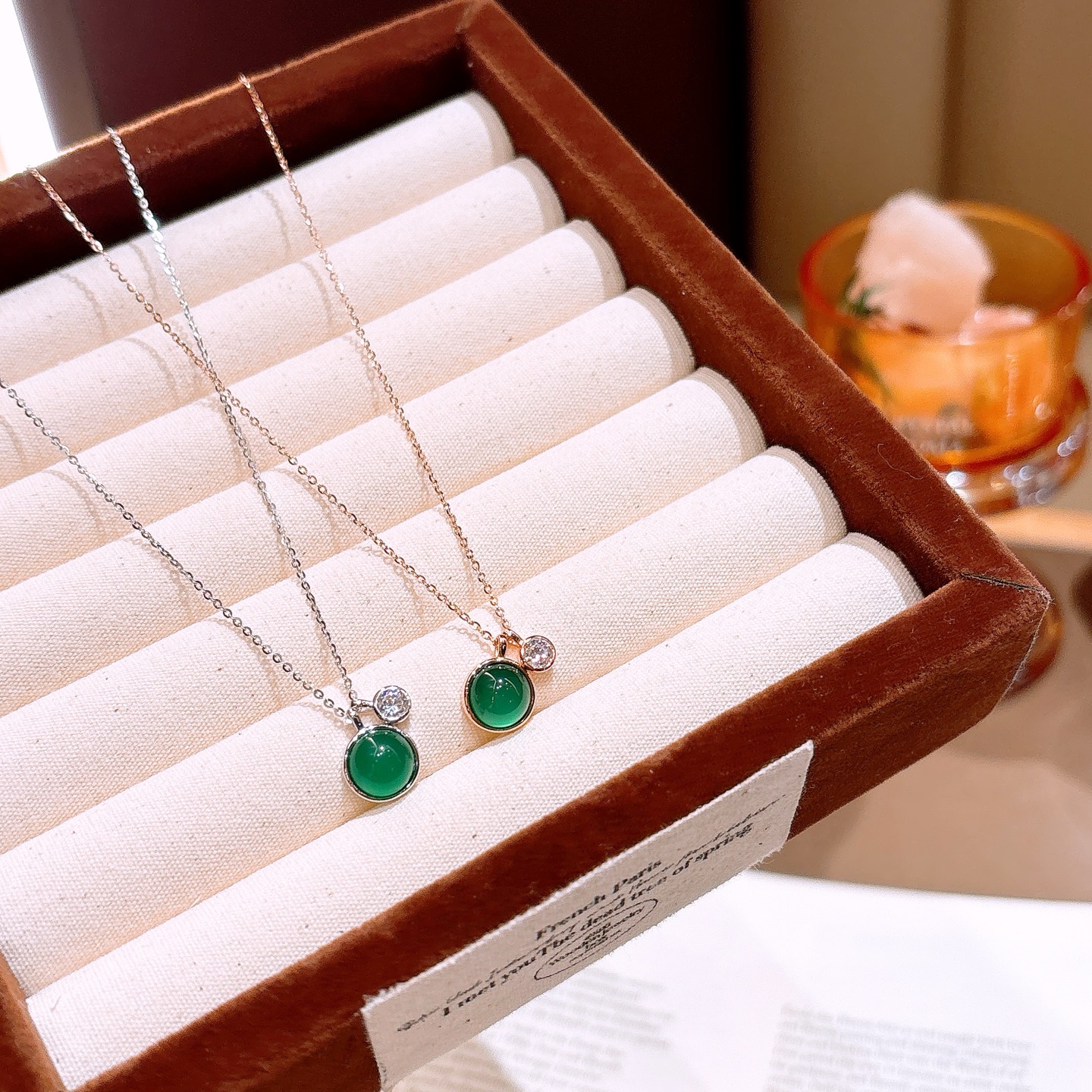 韓国風925シルバーネックレスゴールド ウェディングギフト