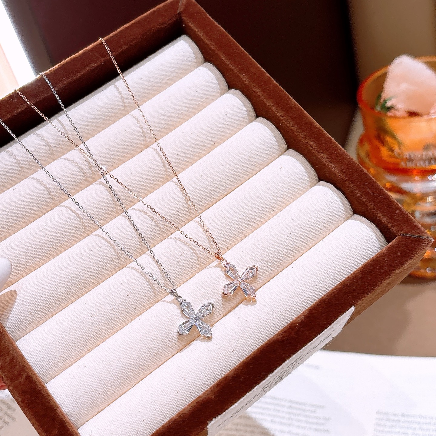 ラグジュアリーアレルギー対応シルバーネックレスシルバー 年次パーティー