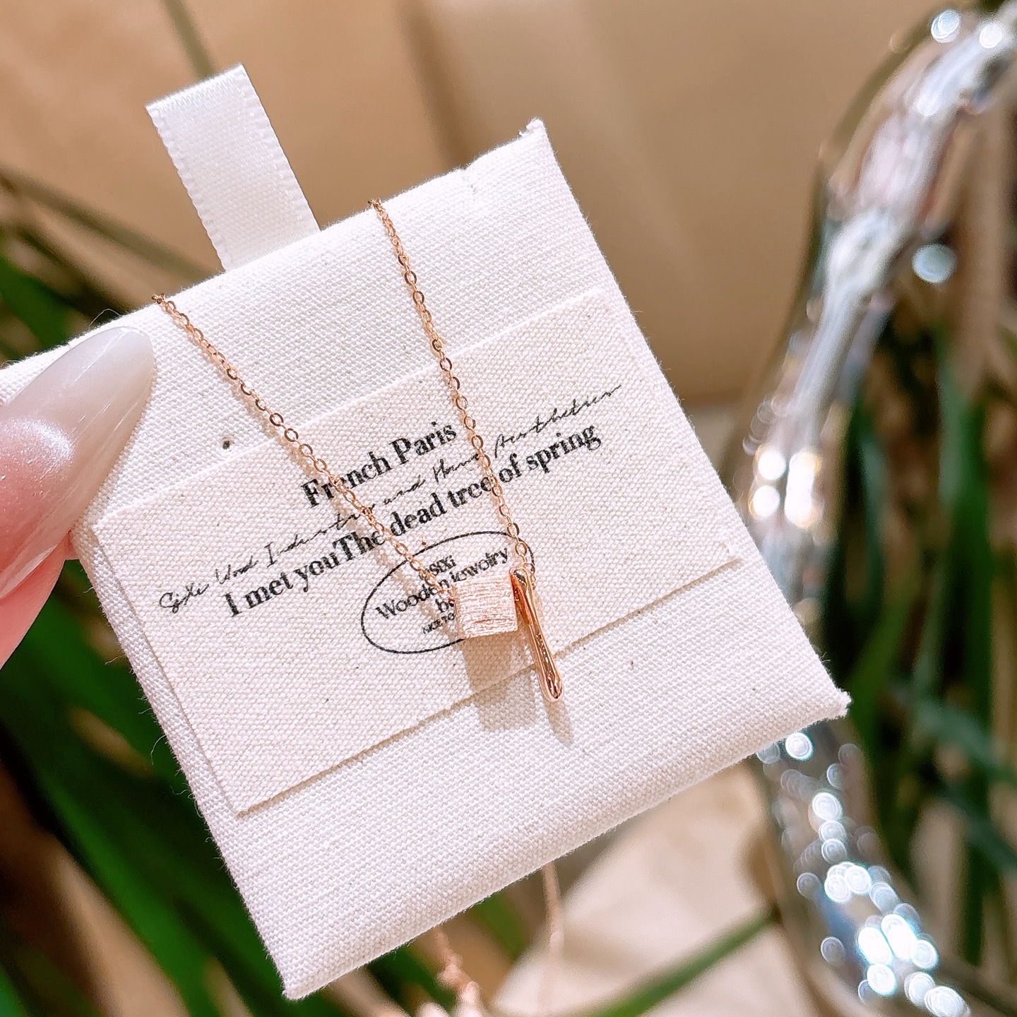 清純高品質シルバーネックレスゴールド 母の日