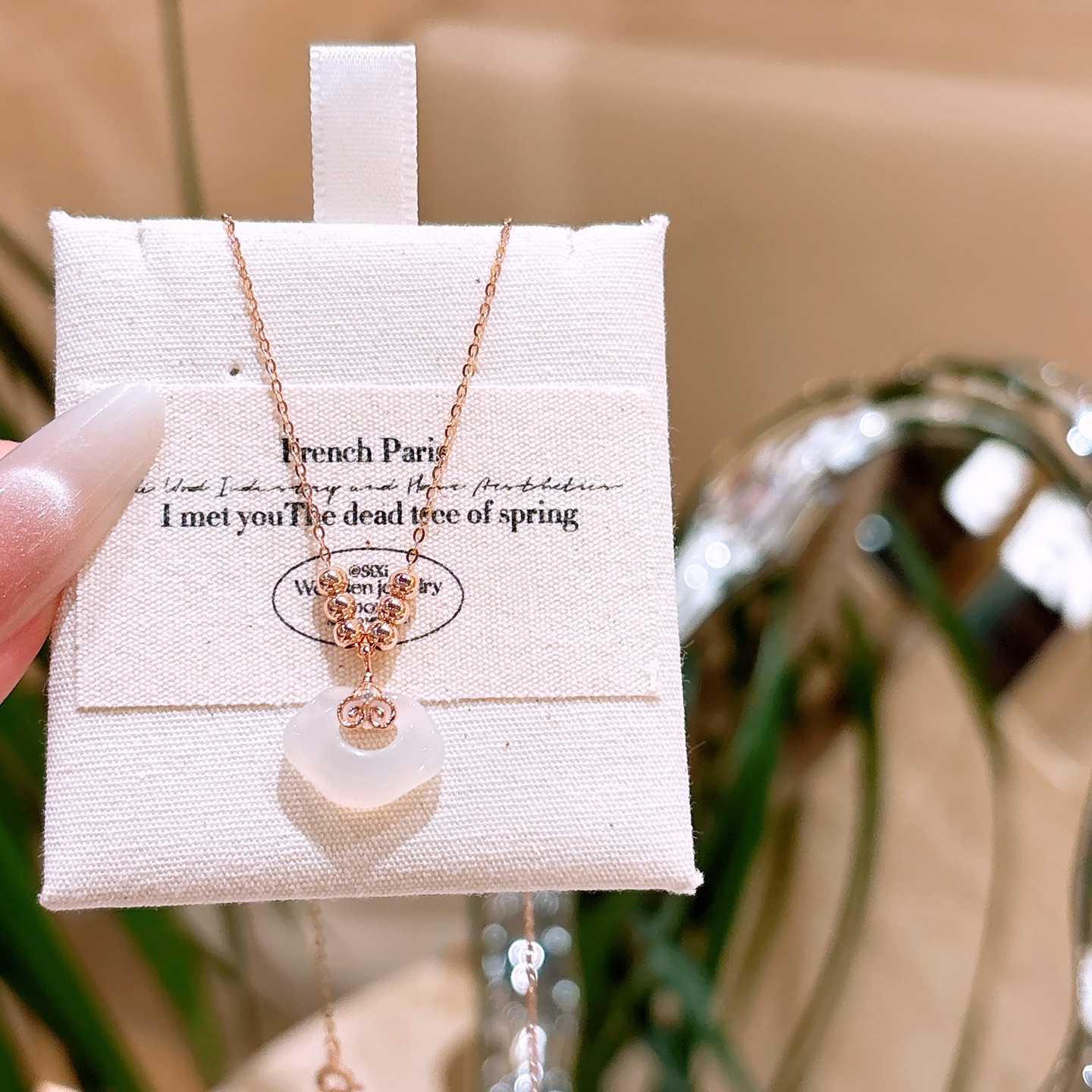 Nickel Free Silver Necklace Minimalist Date Night Silver