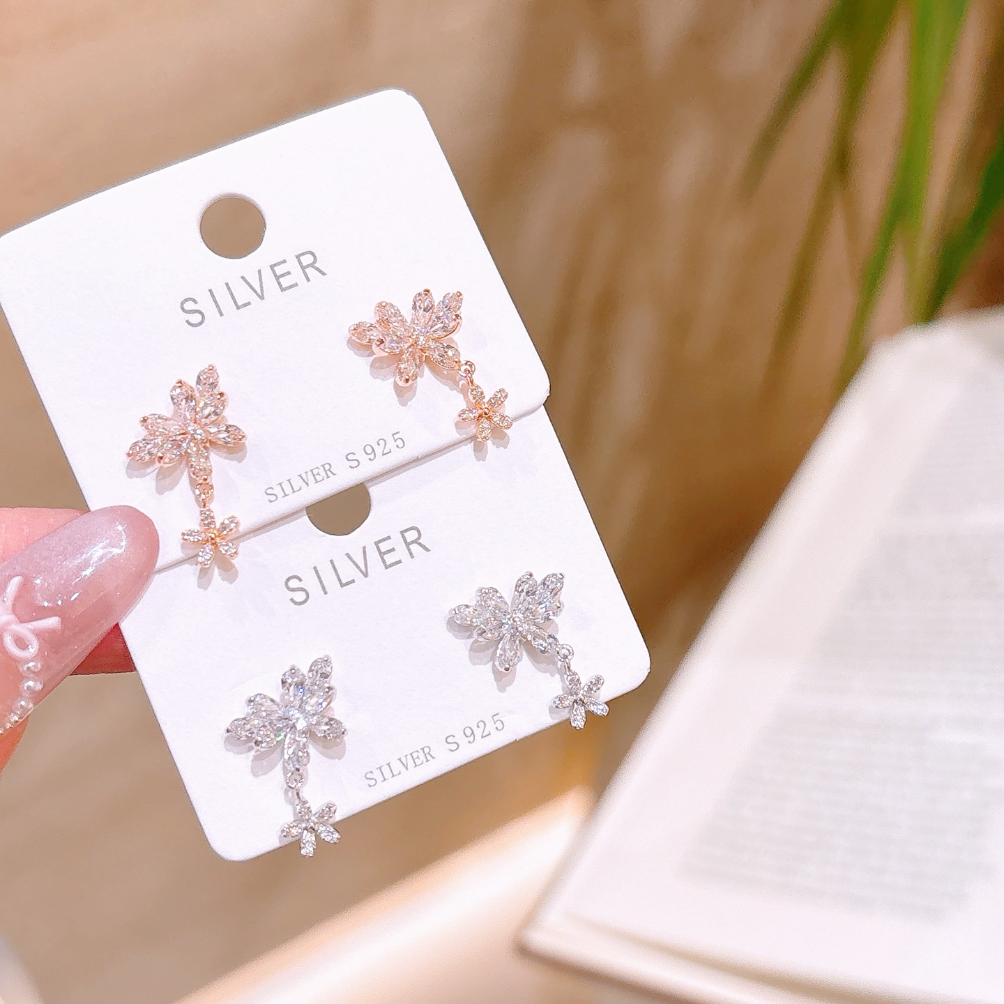 甘辛925シルバーイヤリングシルバー 日常使い