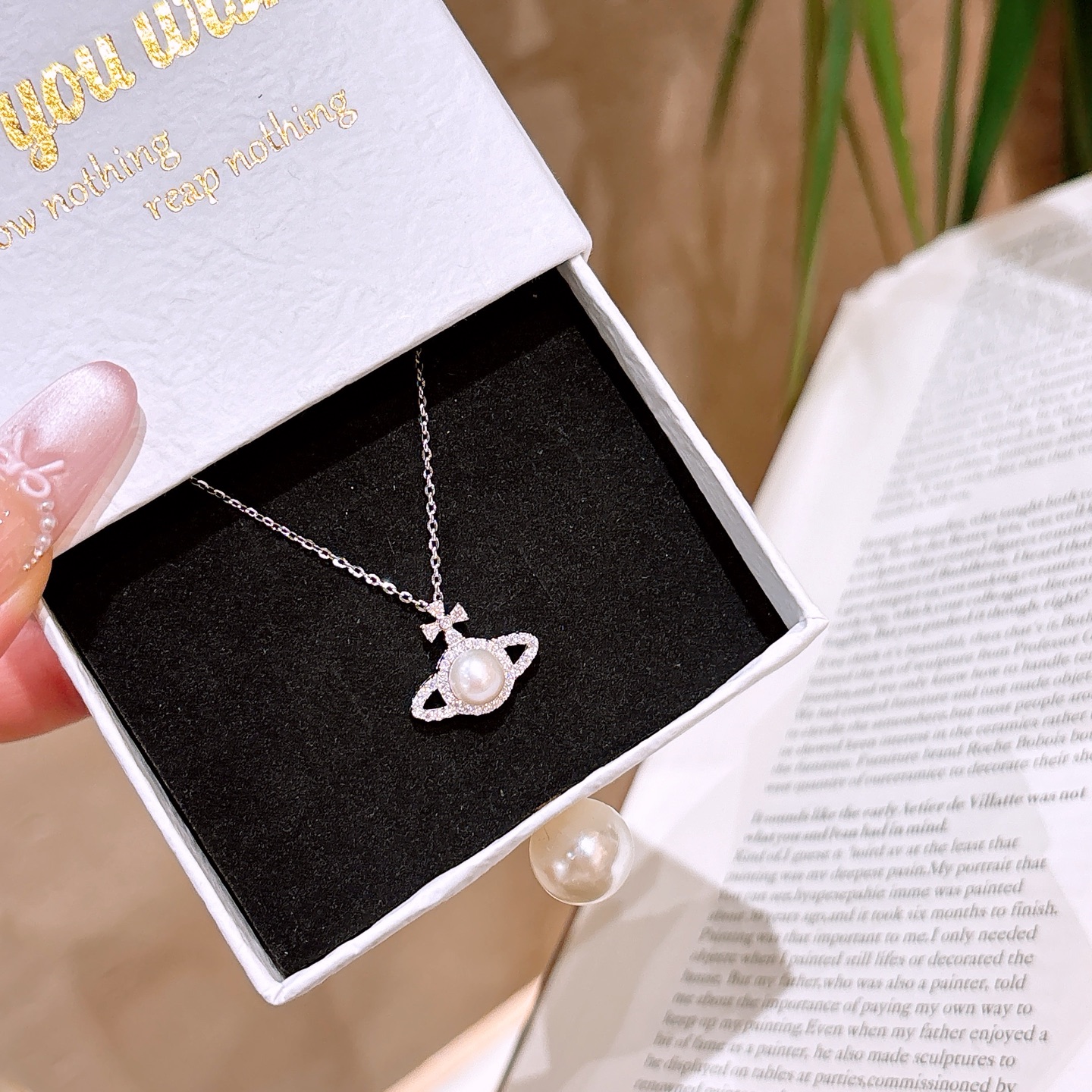 S925 Sterling Silver Moissanite Necklace Dainty Travel Silver