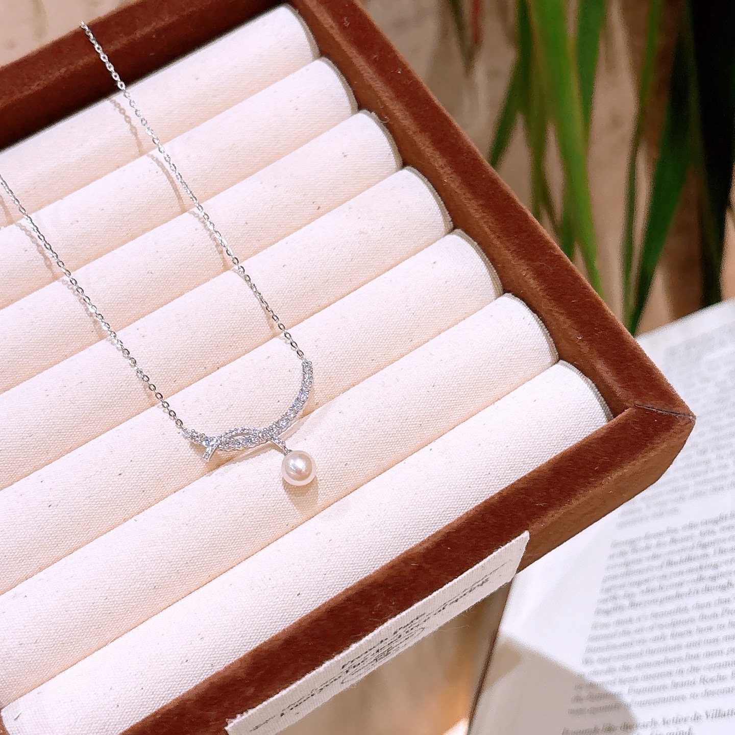 Hypoallergenic Silver Moissanite Necklace Ins Style Mother's Day Gold