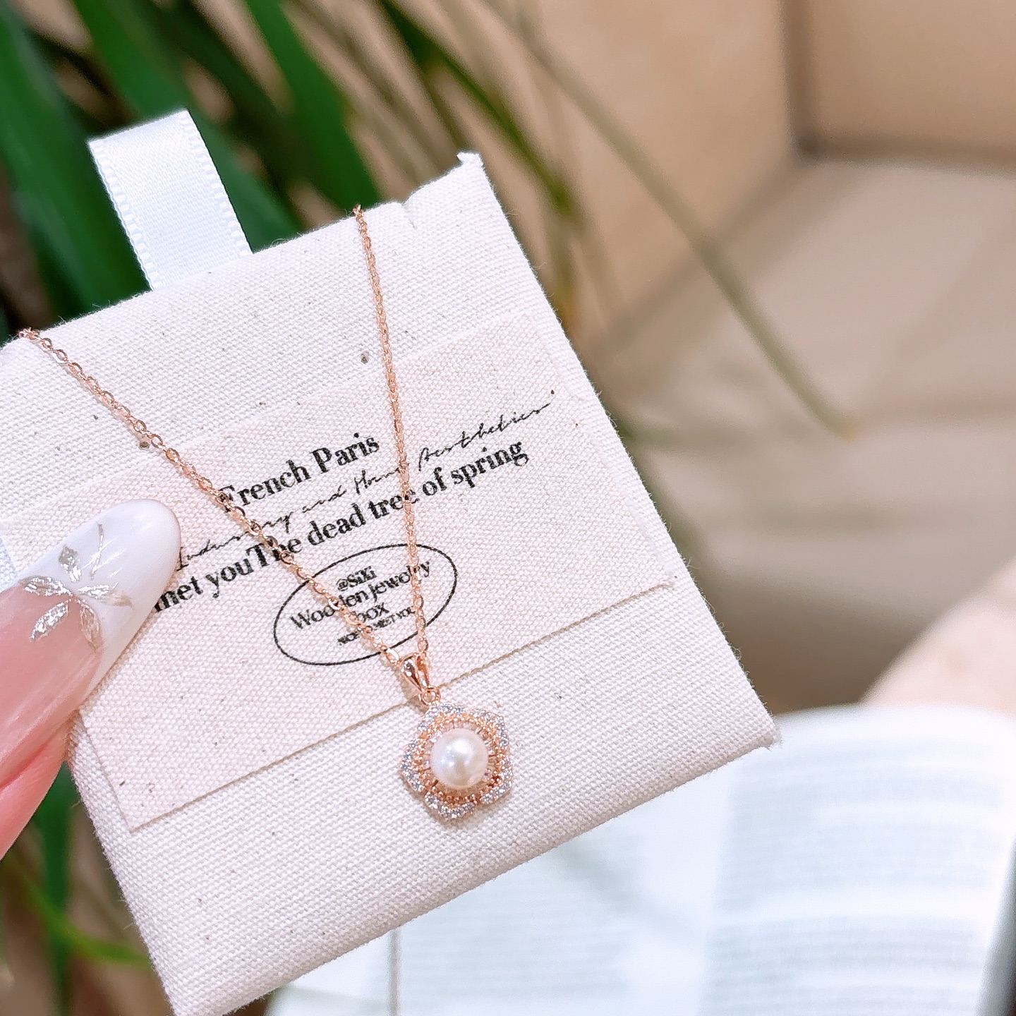 エレガントS925スターリングシルバーネックレスゴールド クリスマス