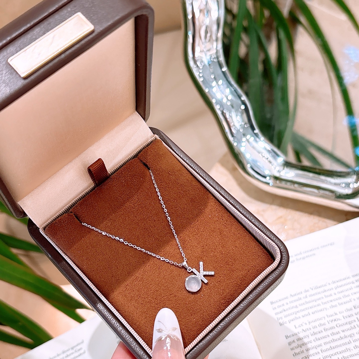 繊細ファインシルバーネックレスゴールド 新築祝い